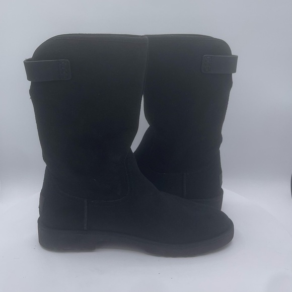 UGG Romely Black Suede Boots Size EU 37/US 6 - Picture 8 of 10